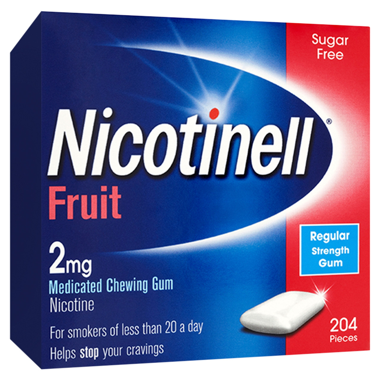Nicotinell 2Mg Fruit Gum 204 Pack