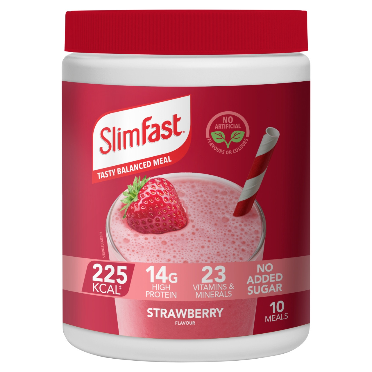 Click to view product details and reviews for Slimfast Powder Tin Strawberry 365g.