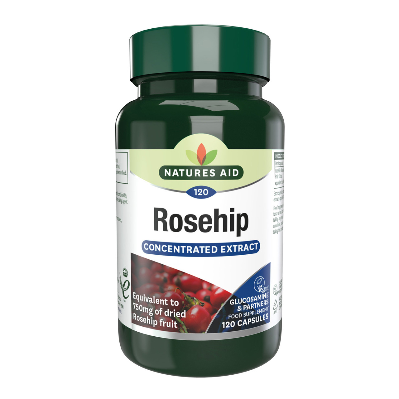 Click to view product details and reviews for Natures Aid Rosehip 750mg 120 Capules.