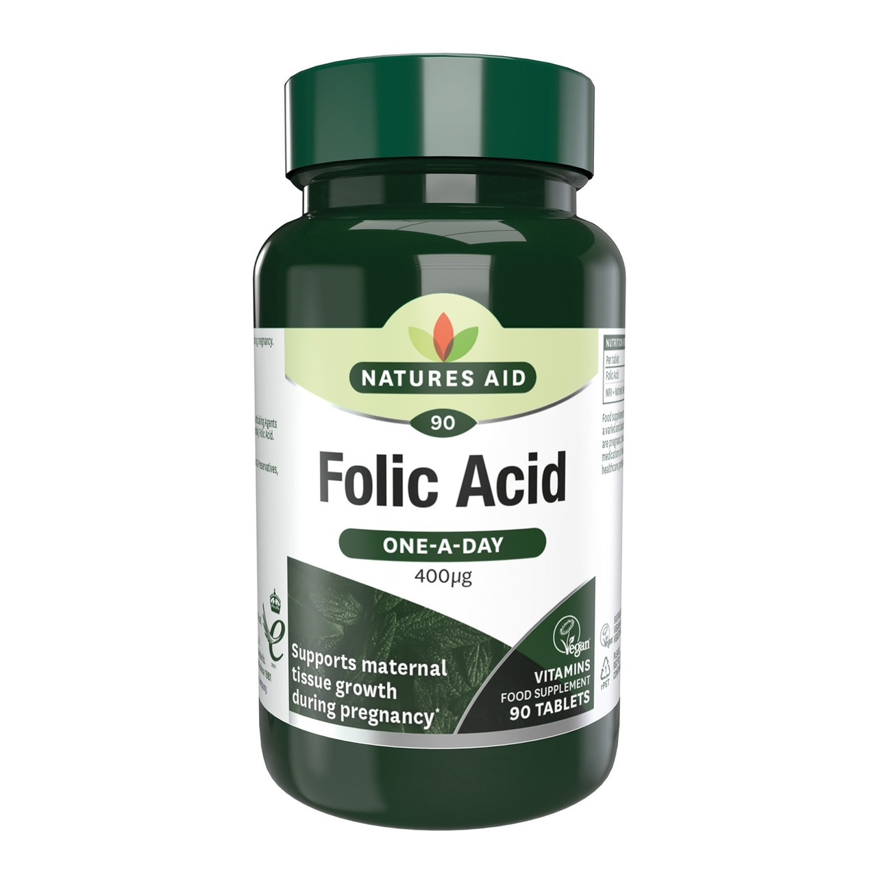 Click to view product details and reviews for Natures Aid Folic Acid 400ug 90 Tablets.