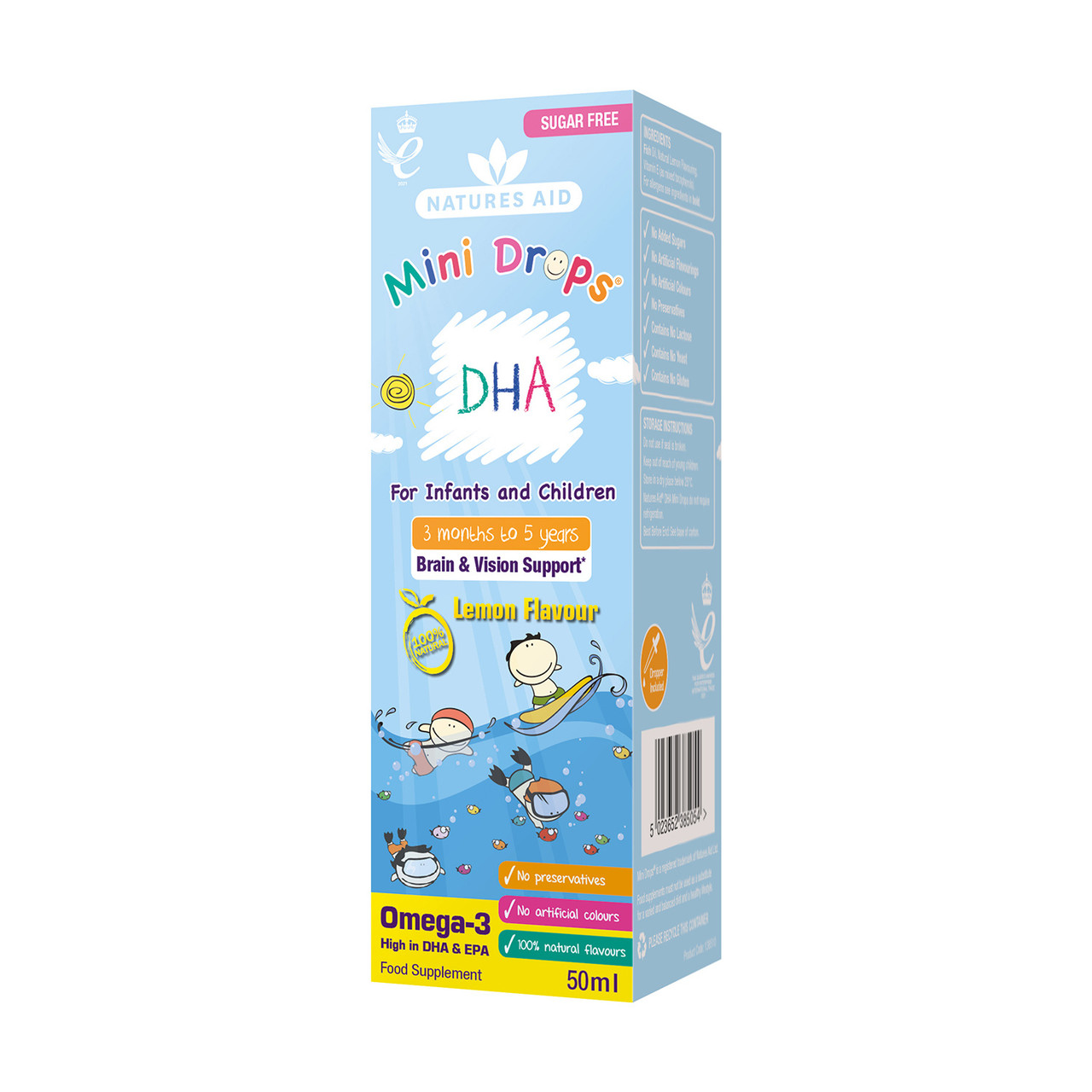 Click to view product details and reviews for Natures Aid Childrens Dha Mini Drops 50ml.