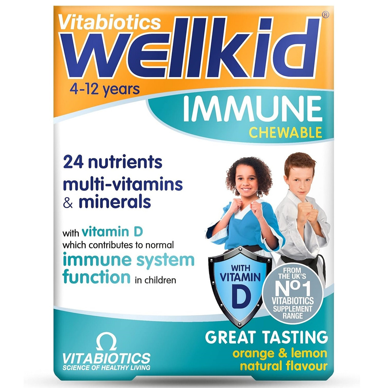Vitabiotics Wellkid Immune Chewable 30 Tablets