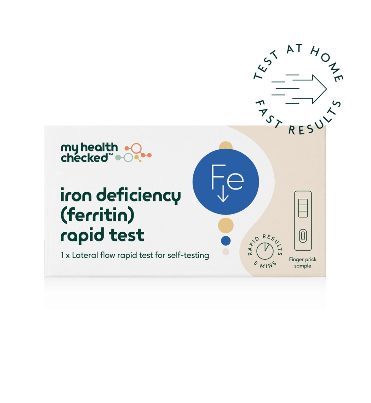Image of MyHealthChecked Iron Deficiency Rapid Test 1 Test