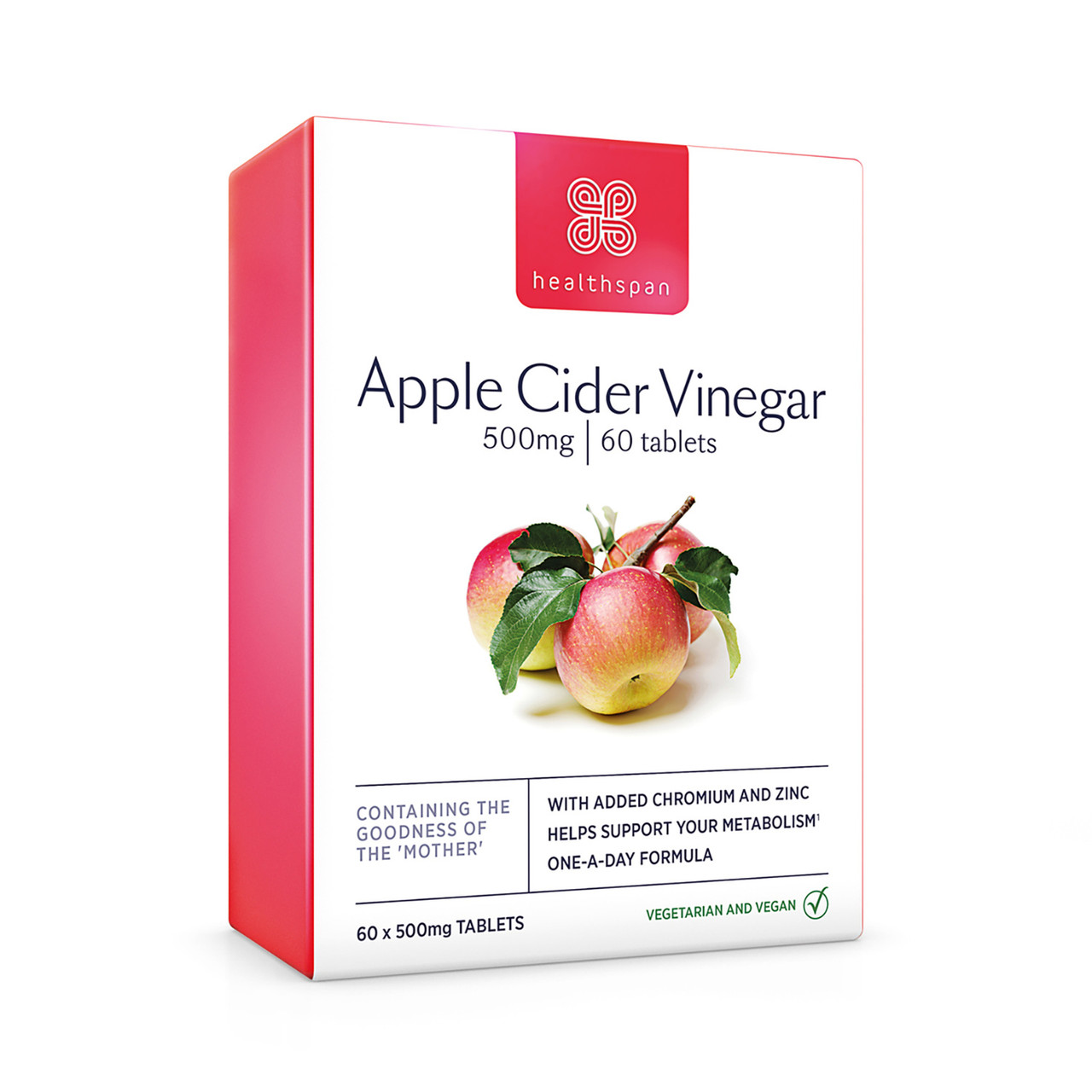 Click to view product details and reviews for Healthspan Apple Cider Vinegar 60 Tablets.