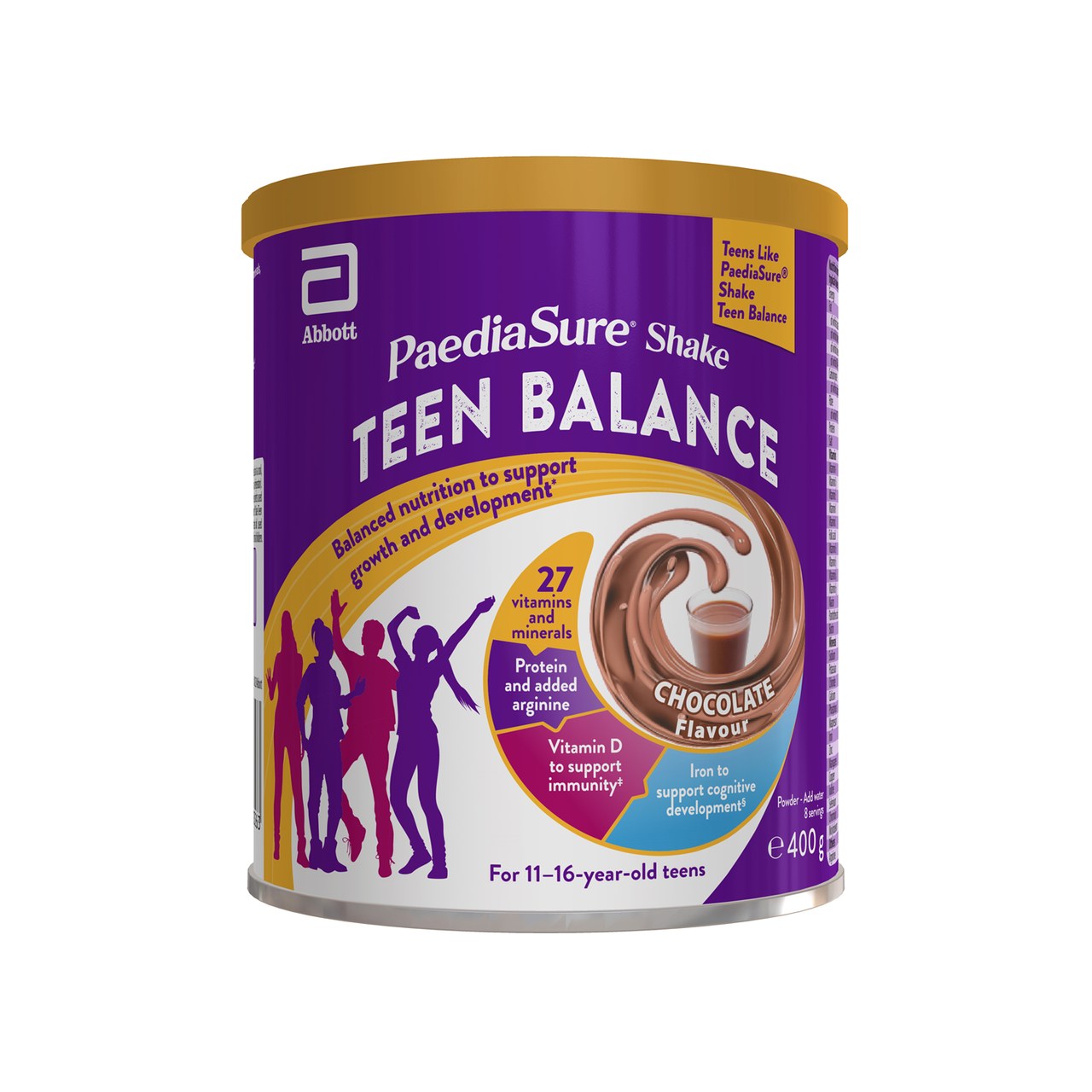 Paediasure Teen Balance Nutritional Supplement Chocolate Shake 400G