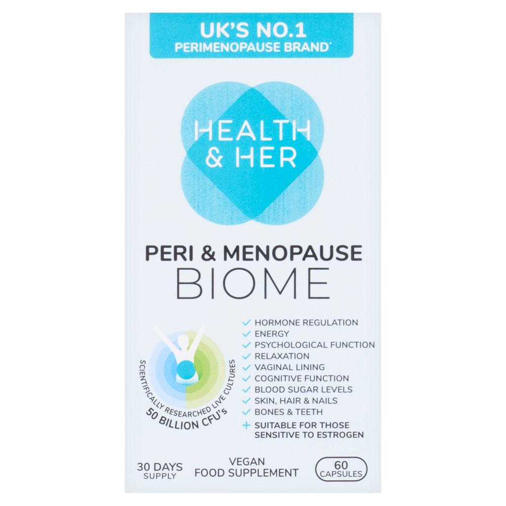 Click to view product details and reviews for Health Her Perimenopause Biome Multi Nutrient Support Supplement 60 Capsules.