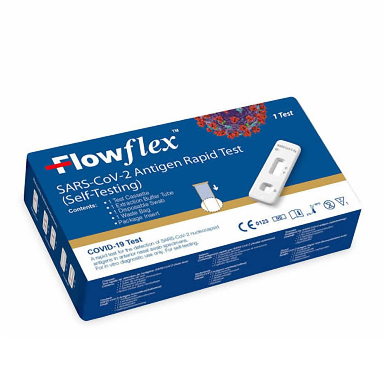 Click to view product details and reviews for Flowflex Antigen Rapid Lateral Flow Self Testing Kit 1 Test.