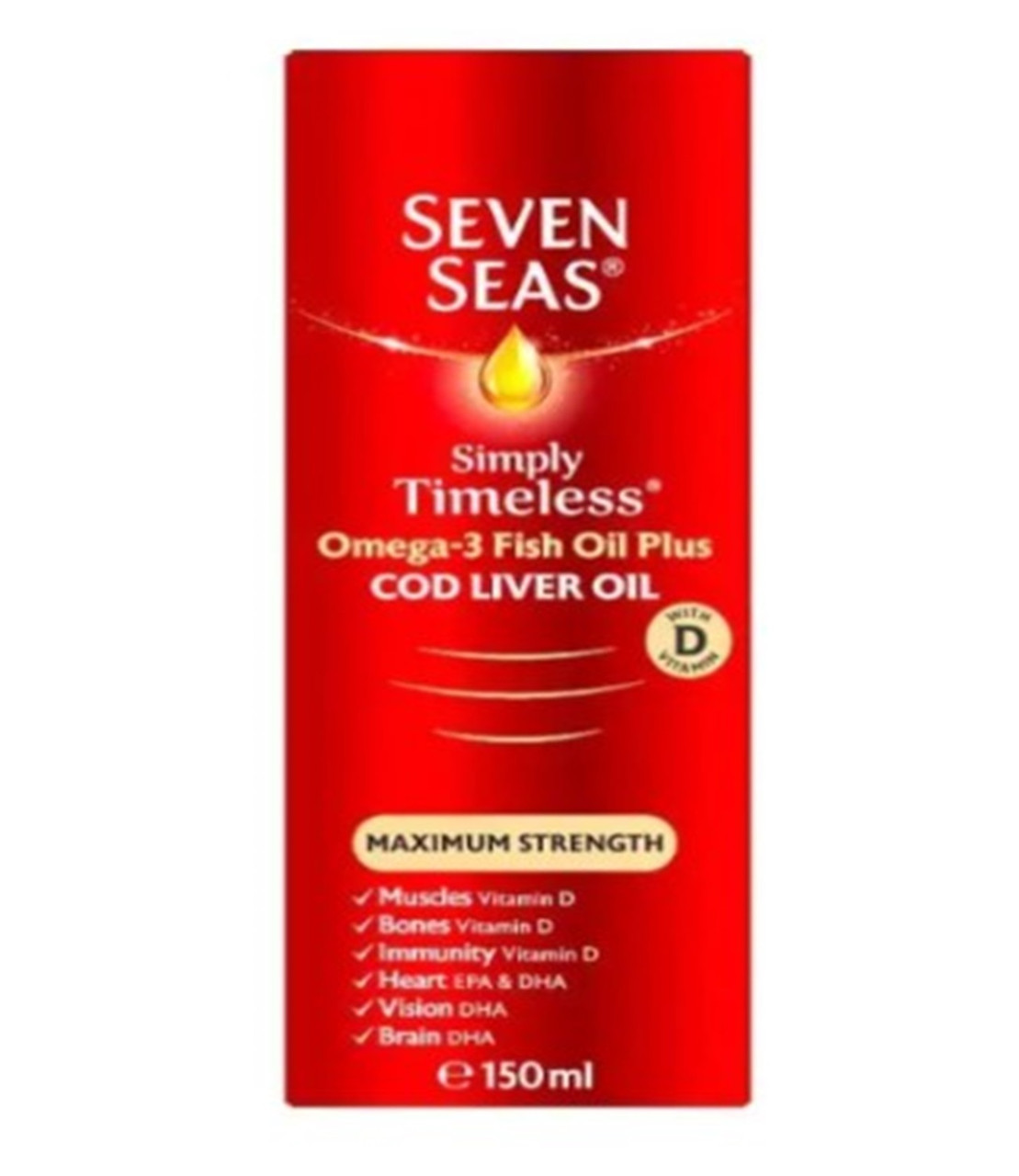 Seven Seas Cod Liver Oil Extra High Strength 150ml