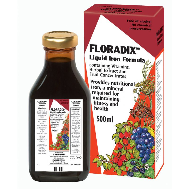 Click to view product details and reviews for Floradix Liquid Iron Formula 500ml. Click to view product details and reviews for Floradix Liquid Iron Formula 500ml.