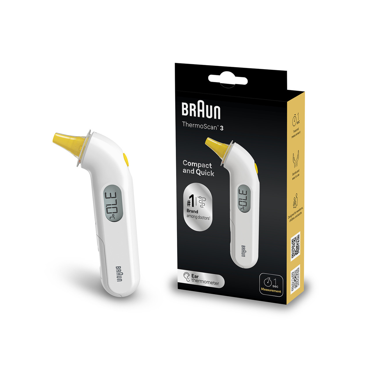 Braun Thermoscan 3 Compact Ear Thermometer Irt 3030 - Image 4