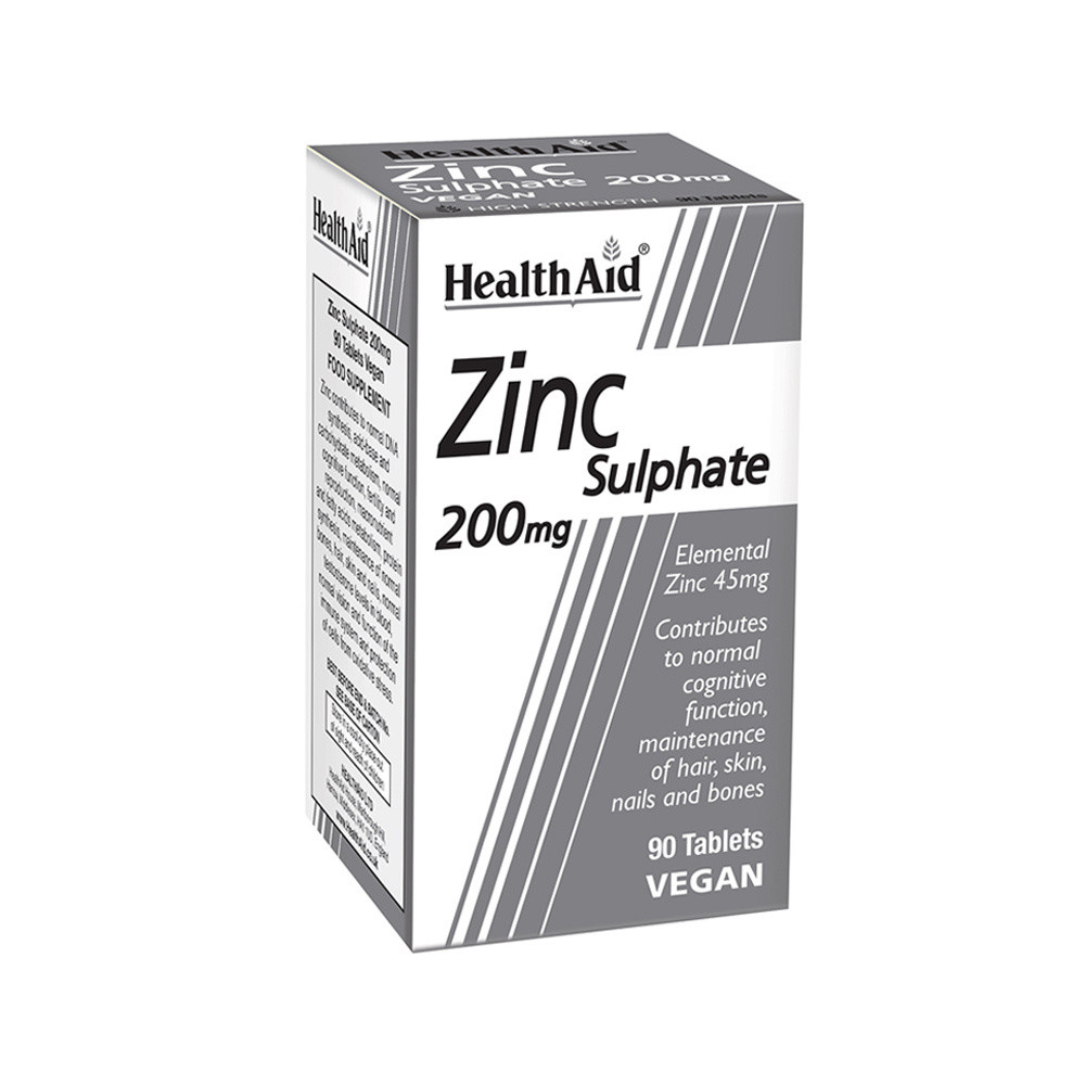 HealthAid Zinc Sulphate 200mg 90 Tablets