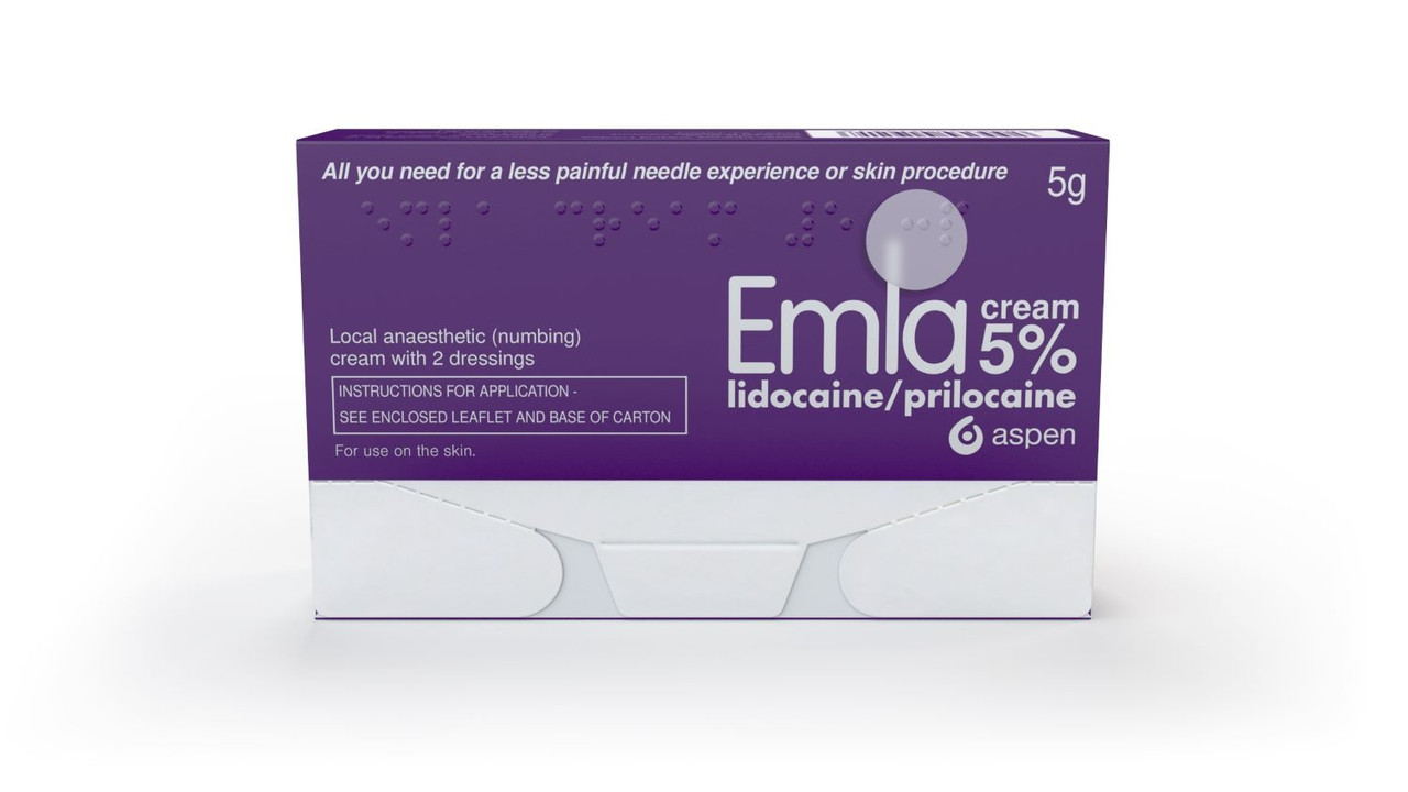 Emla Cream 5% 5g With 2 Dressings 1 Pack