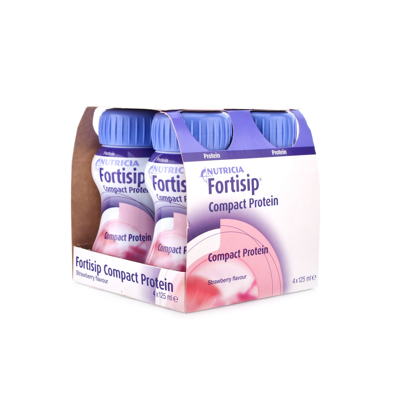 Click to view product details and reviews for Fortisip Compact Protein Strawberry 4x125ml.