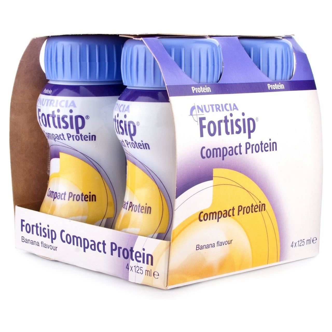 Click to view product details and reviews for Fortisip Compact Protein Banana 4x125ml.