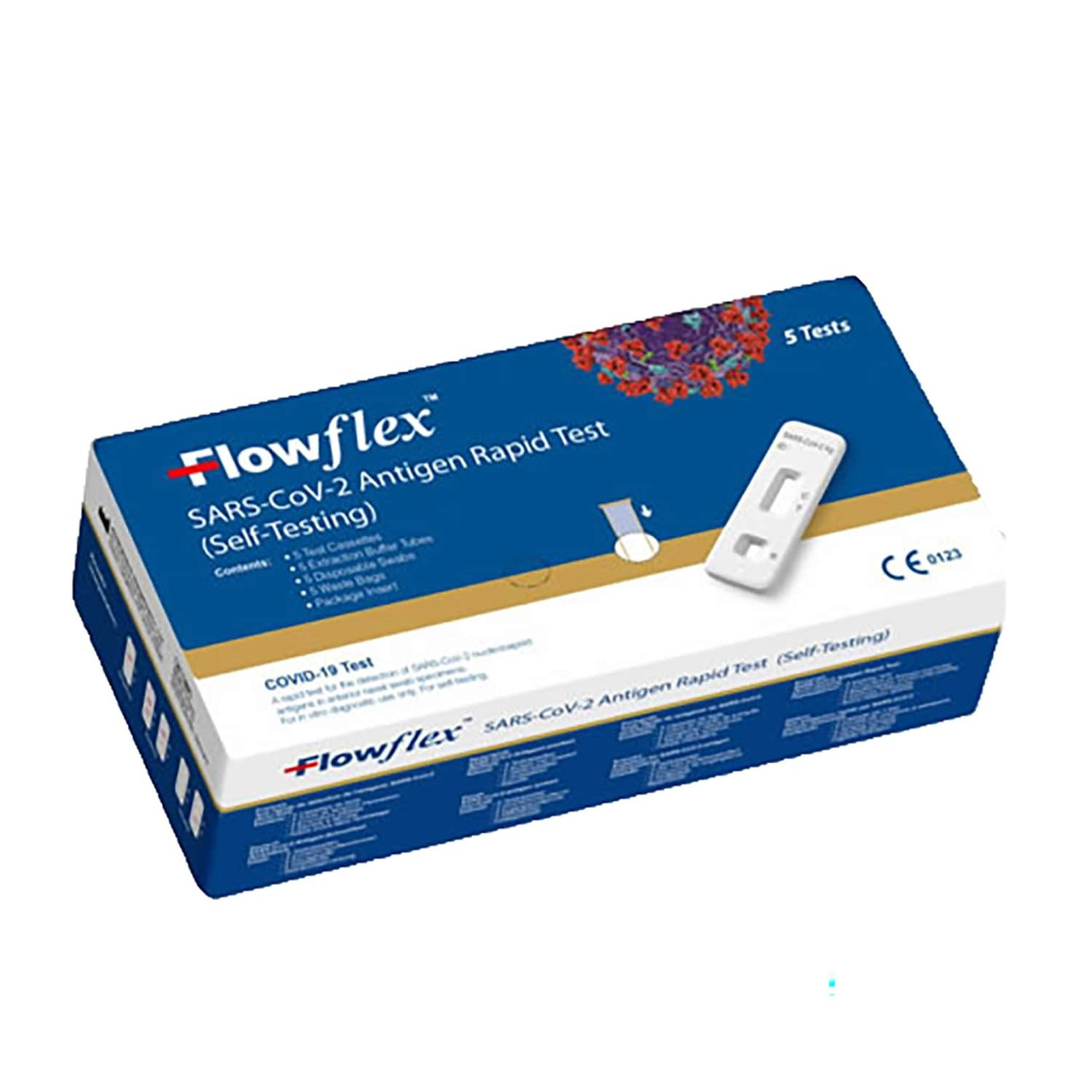 Click to view product details and reviews for Flowflex Antigen Rapid Lateral Flow Self Testing Kit 5 Tests.