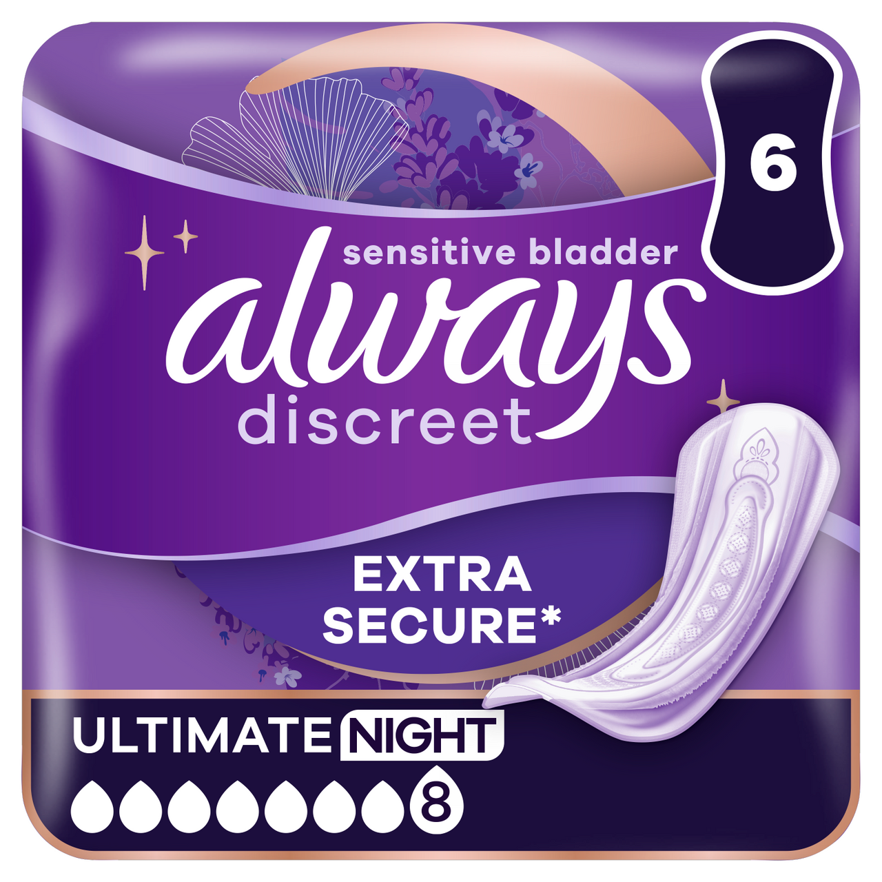 Click to view product details and reviews for Always Discreet Incontinence Pads Women Ultimate Night 6 Pads.