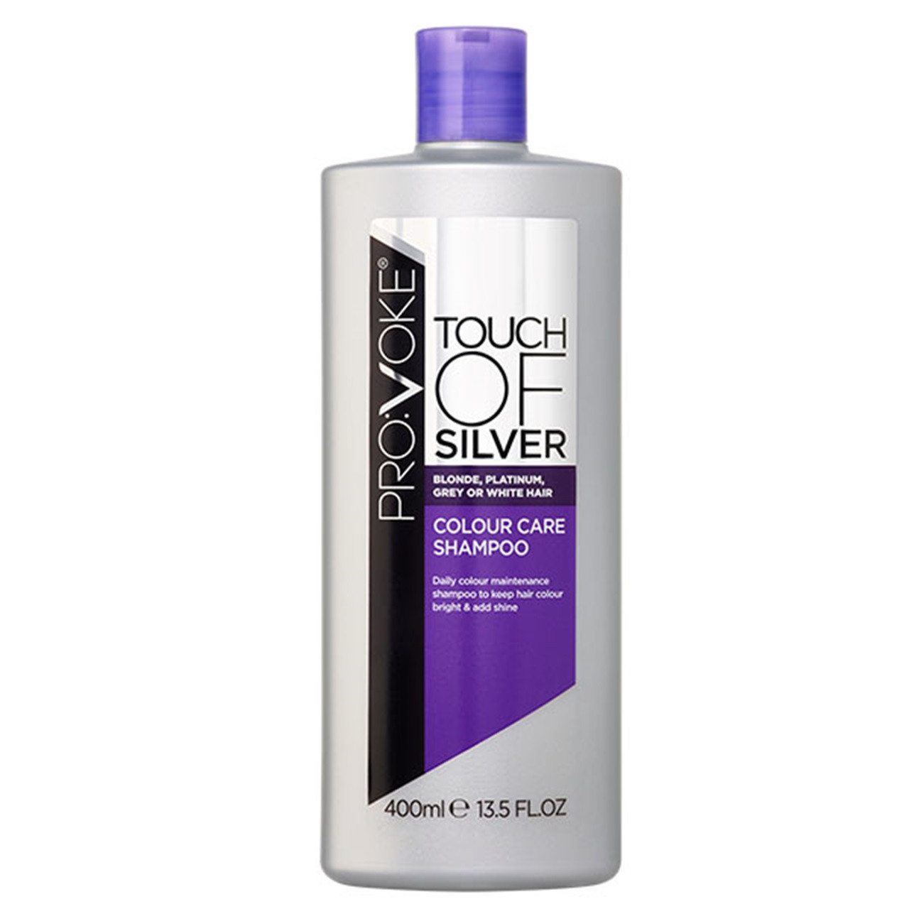Click to view product details and reviews for Provoke Touch Of Silver Colour Care Shampoo 400ml.