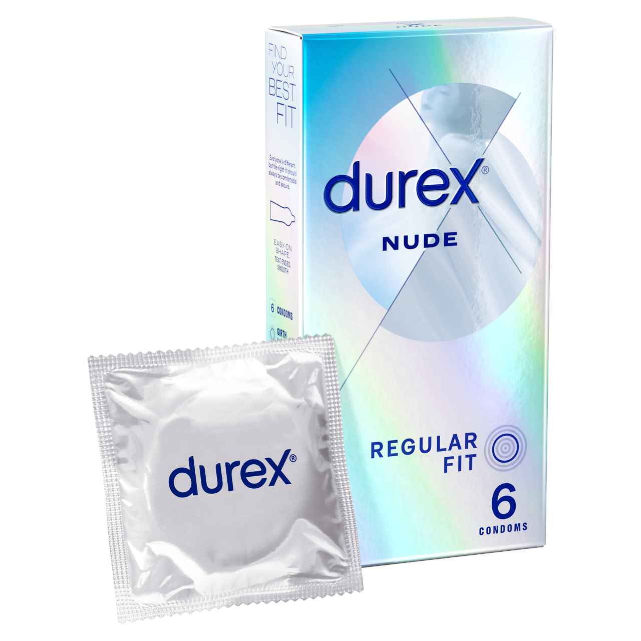 Durex Nude Ultra Thin Condoms Enhanced Sensitivity 6 Pack