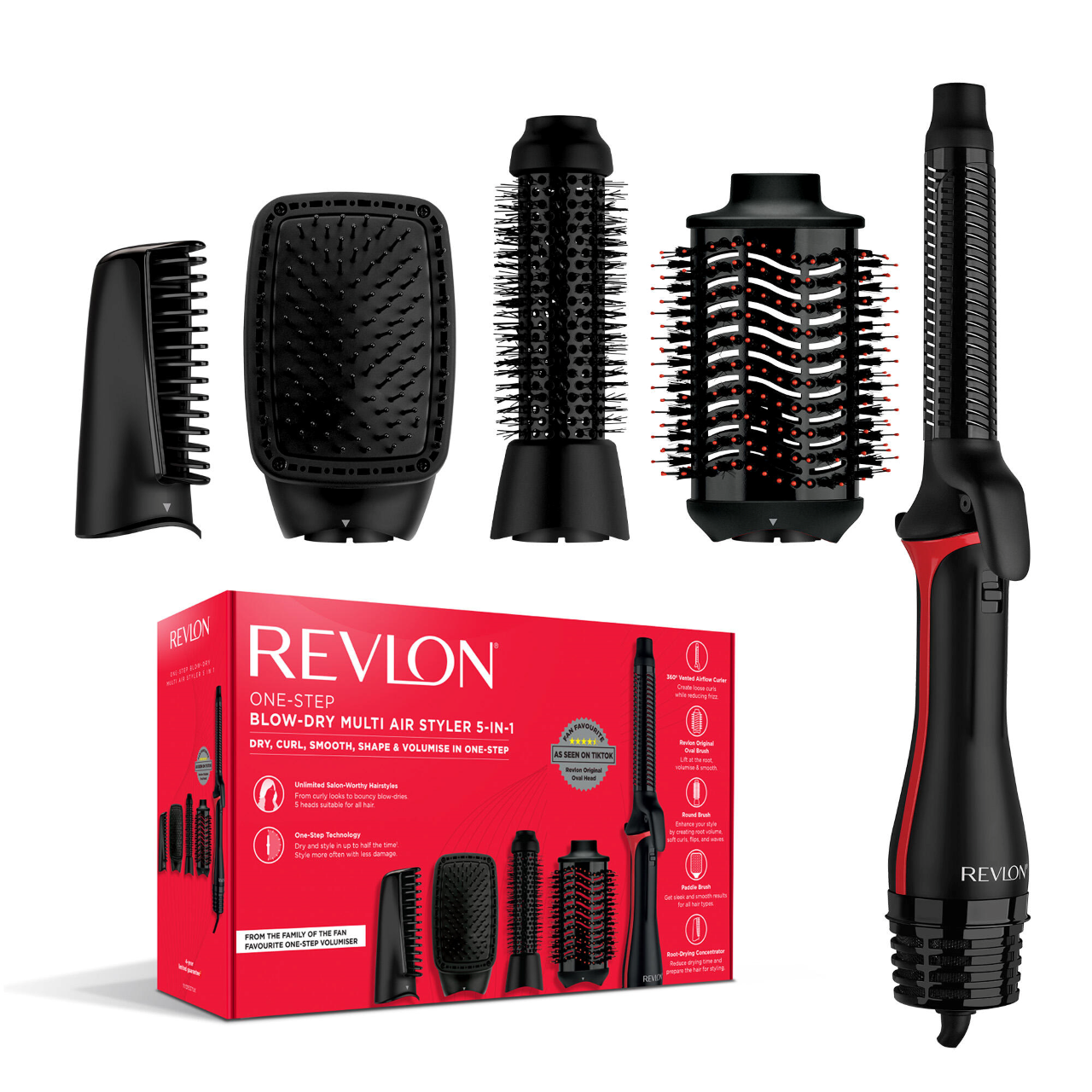Debenhams Women's Black One Step Blow-Dry Multi Air Styler, 5 In 1 In - Image 9