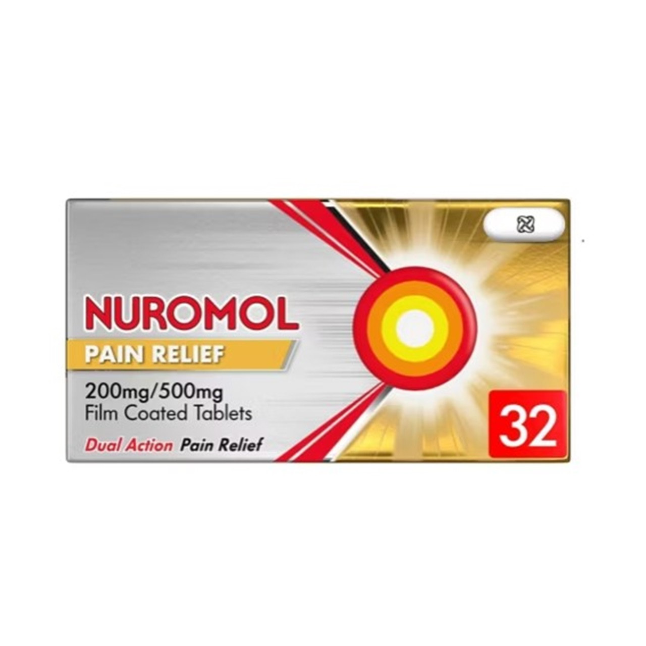 Click to view product details and reviews for Nuromol 200 500mg 32 Tablets.