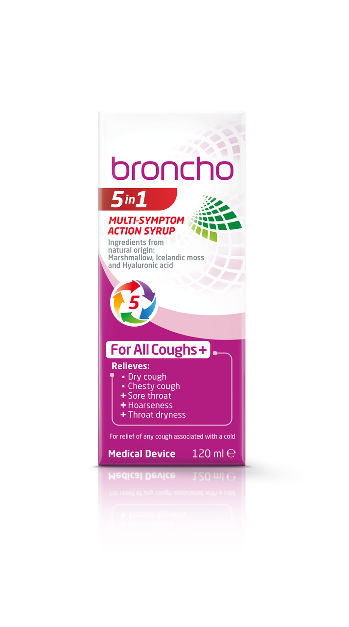 Click to view product details and reviews for Broncho 5 In 1 Multi Symptom Action Syrup 120ml. Click to view product details and reviews for Broncho 5 In 1 Multi Symptom Action Syrup 120ml.