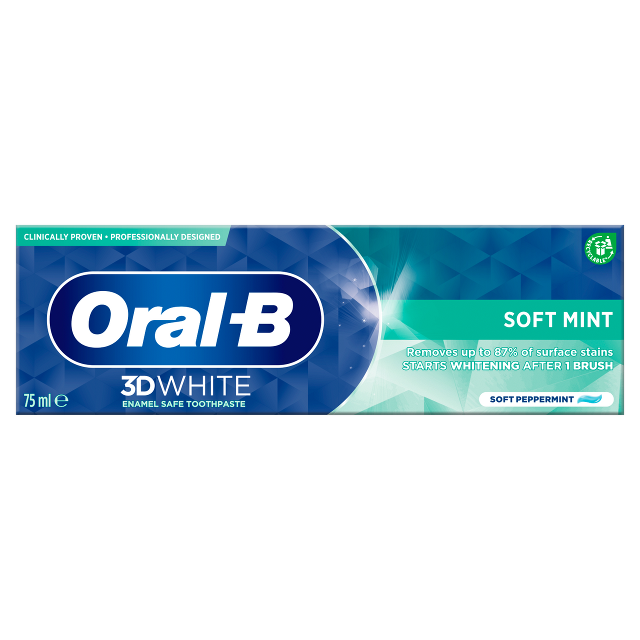 Click to view product details and reviews for Oral B 3d White Soft Mint Toothpaste.