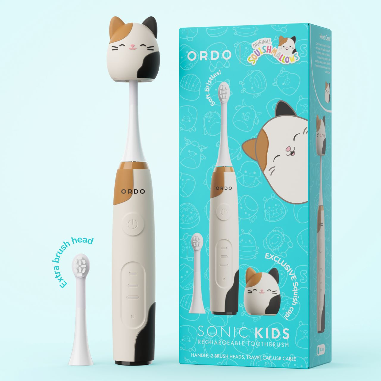 Ordo Sonic Kids Rechargeable Toothbrush – Squishmallows Cam