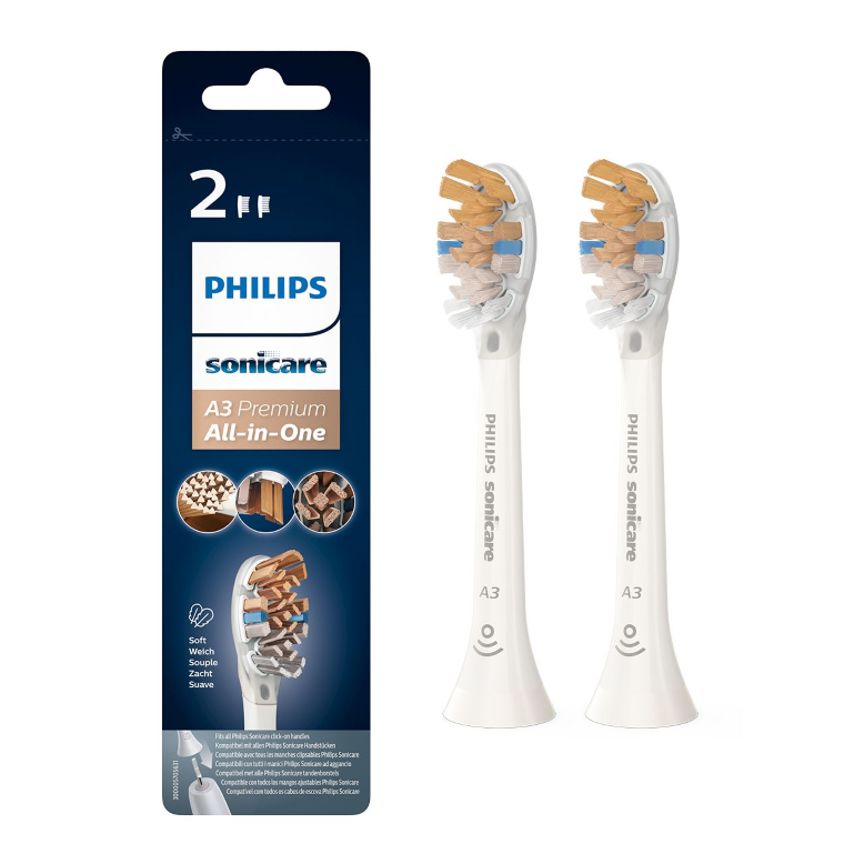 Click to view product details and reviews for Philips Sonicare A3 Premium All In One Brush Heads White.