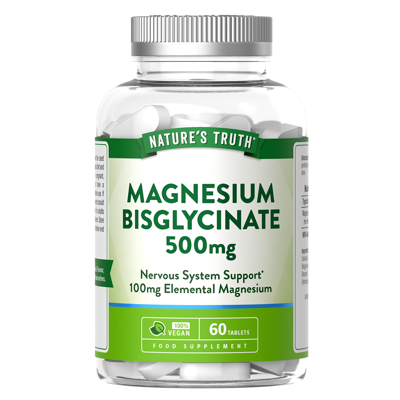 Click to view product details and reviews for Natures Truth Magnesium Bisglycinate 500mg 60 Tablets.