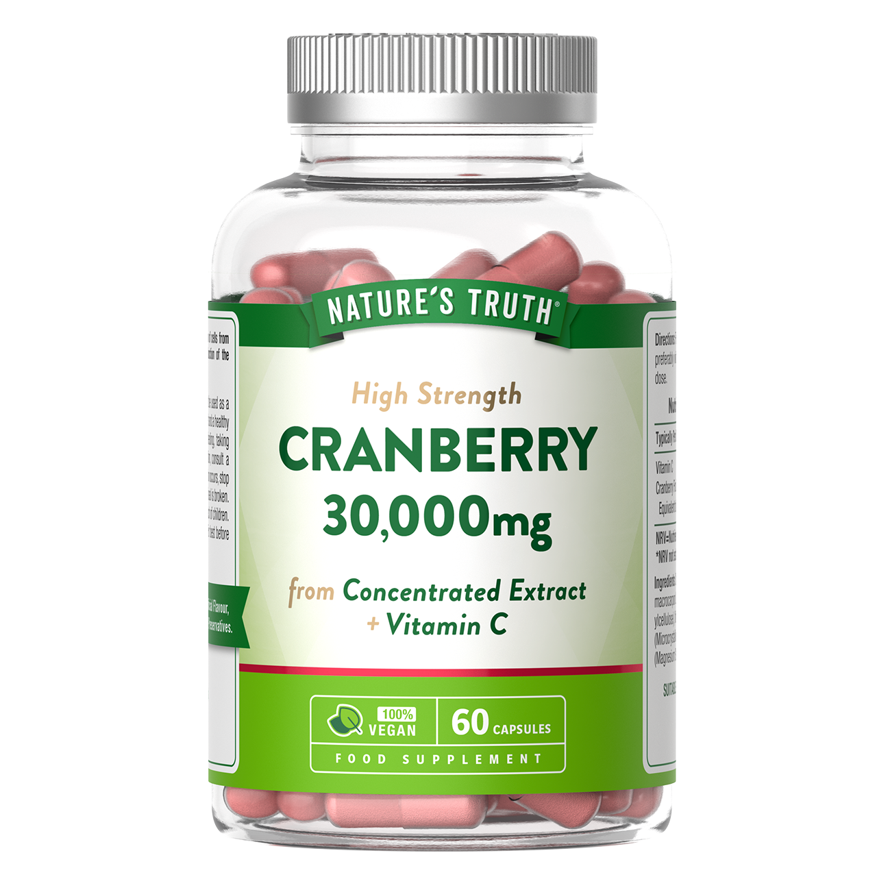 Nature's Truth Cranberry Extract 30,000mg 60 Tablets
