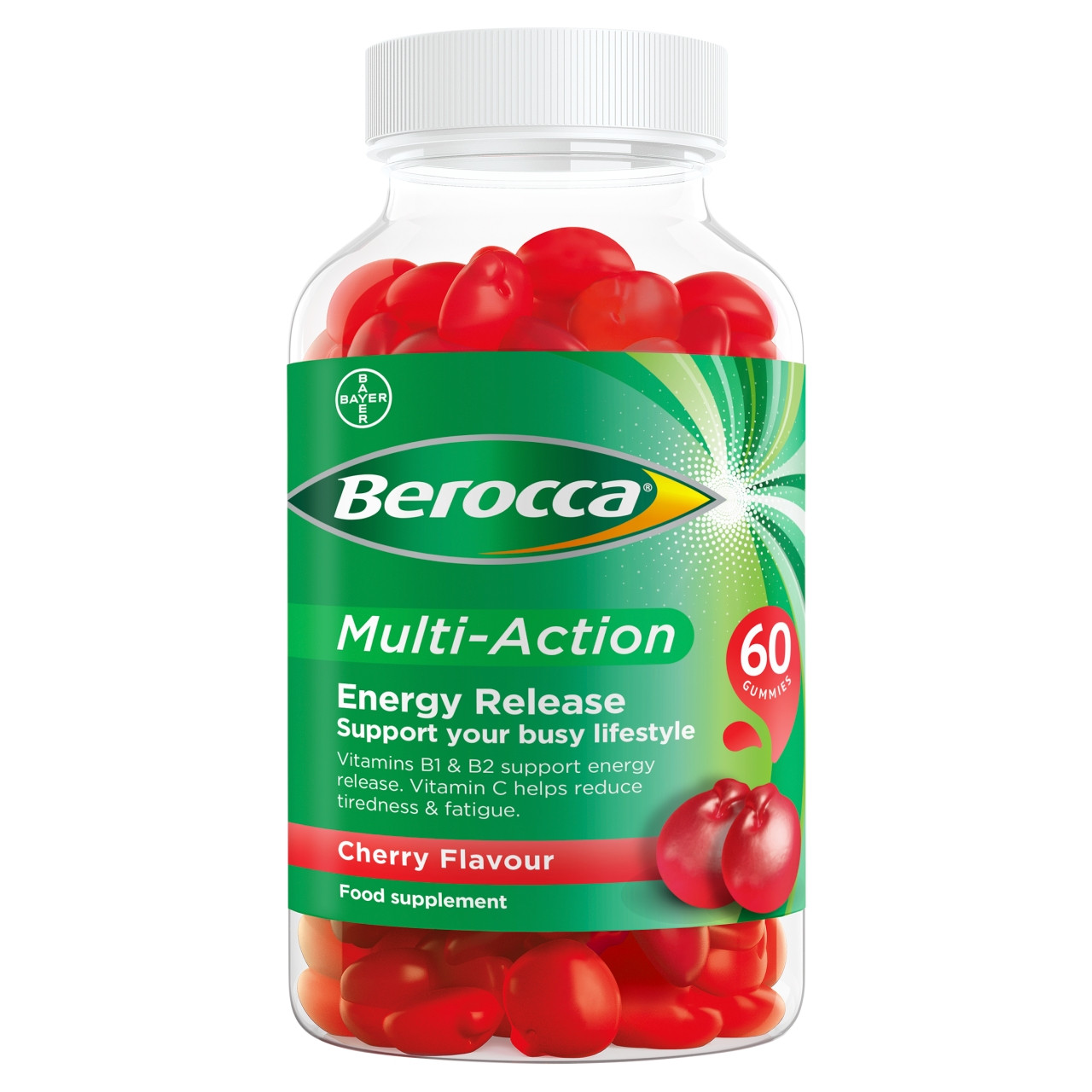 Click to view product details and reviews for Berocca Multi Action Cherry Flavour 60 Tablets.