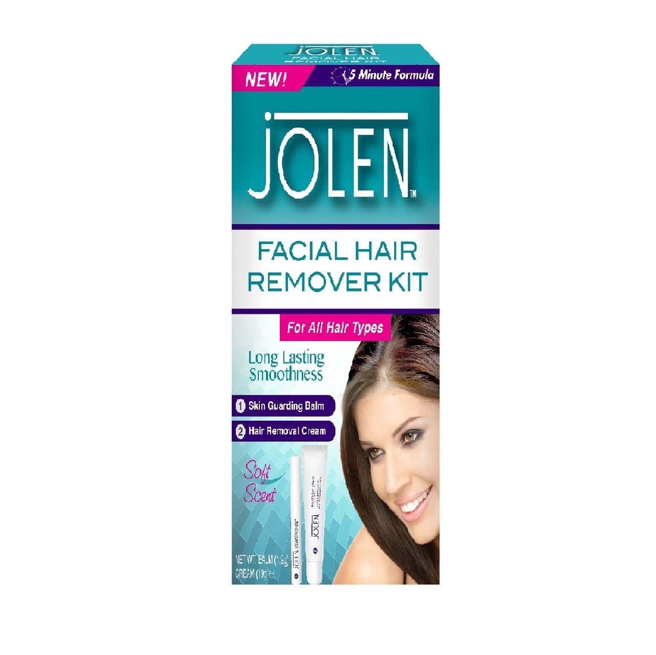 Jolen Cream Facial Hair Removal Kit