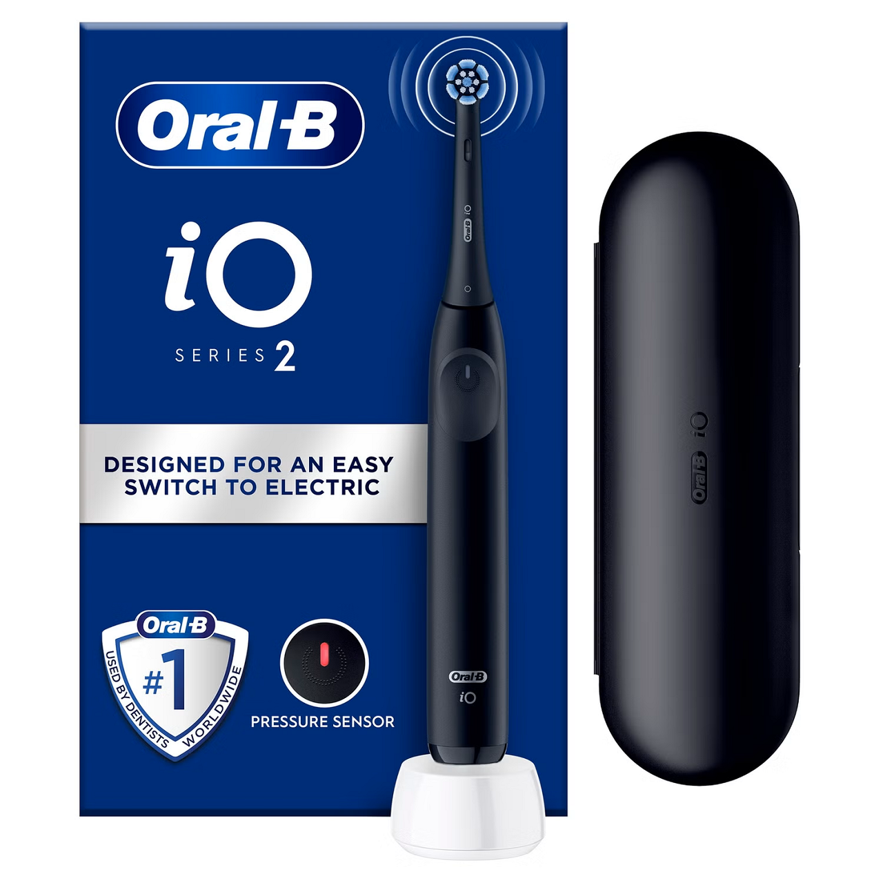 Oral-B Io2 Night Electric Toothbrush + Travel Case Black