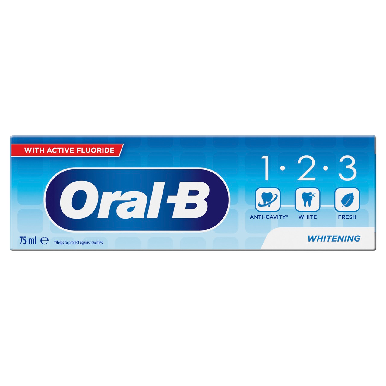 Click to view product details and reviews for Oral B 123 Whitening Toothpaste 75ml.