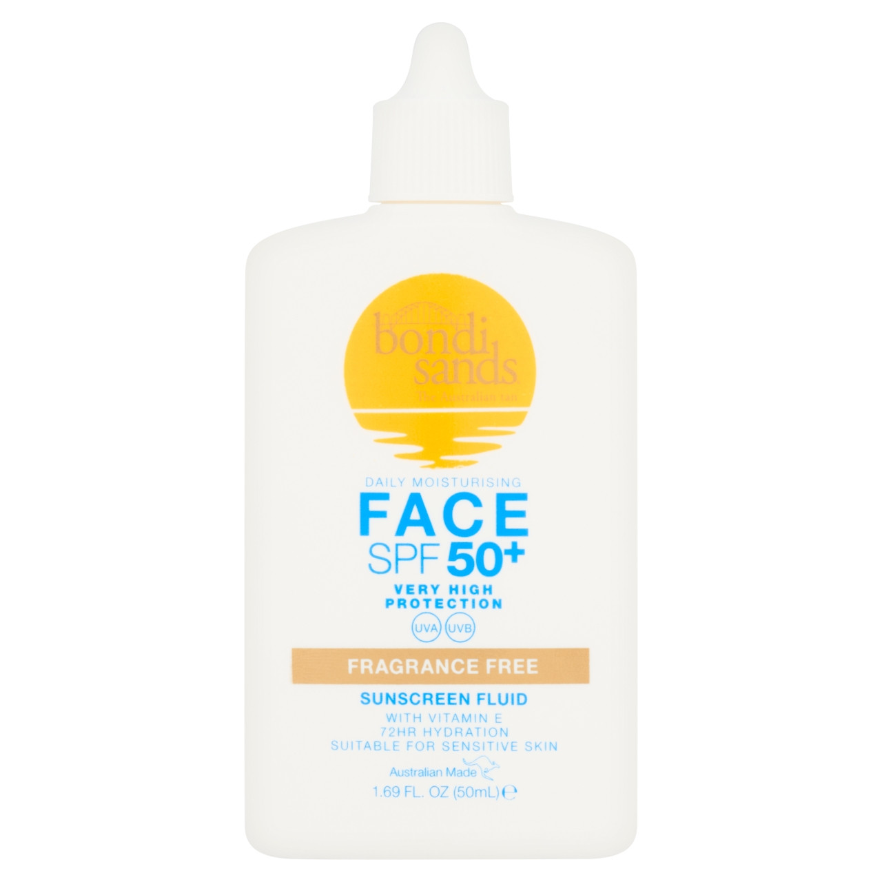 Bondi Sands Fragrance Free Face Fluid Spf 50+ 50ml