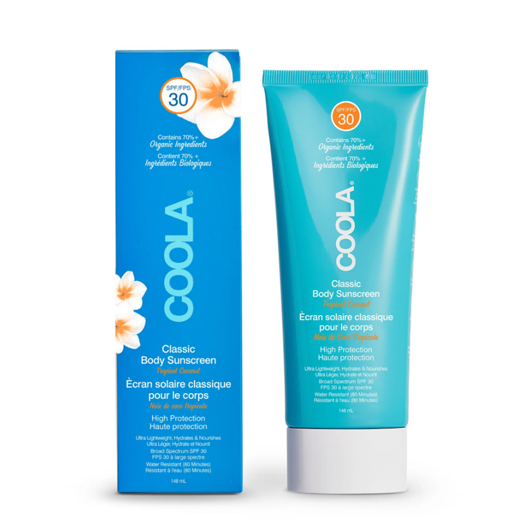Coola Organic Classic Body Sun Cream Lotion Spf30 Tropical Coconut 148ml