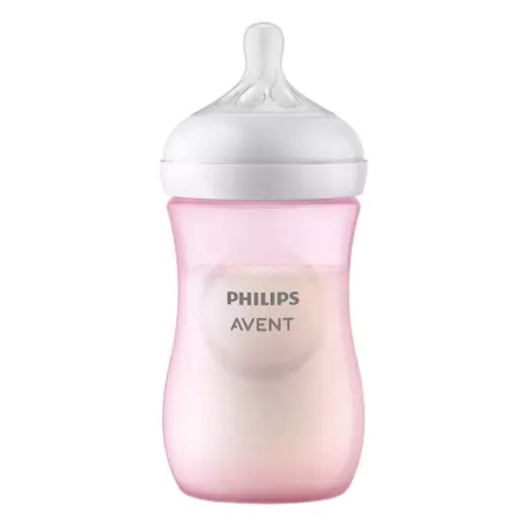 Philips Avent Natural Response Baby Bottle In Pastel Pink