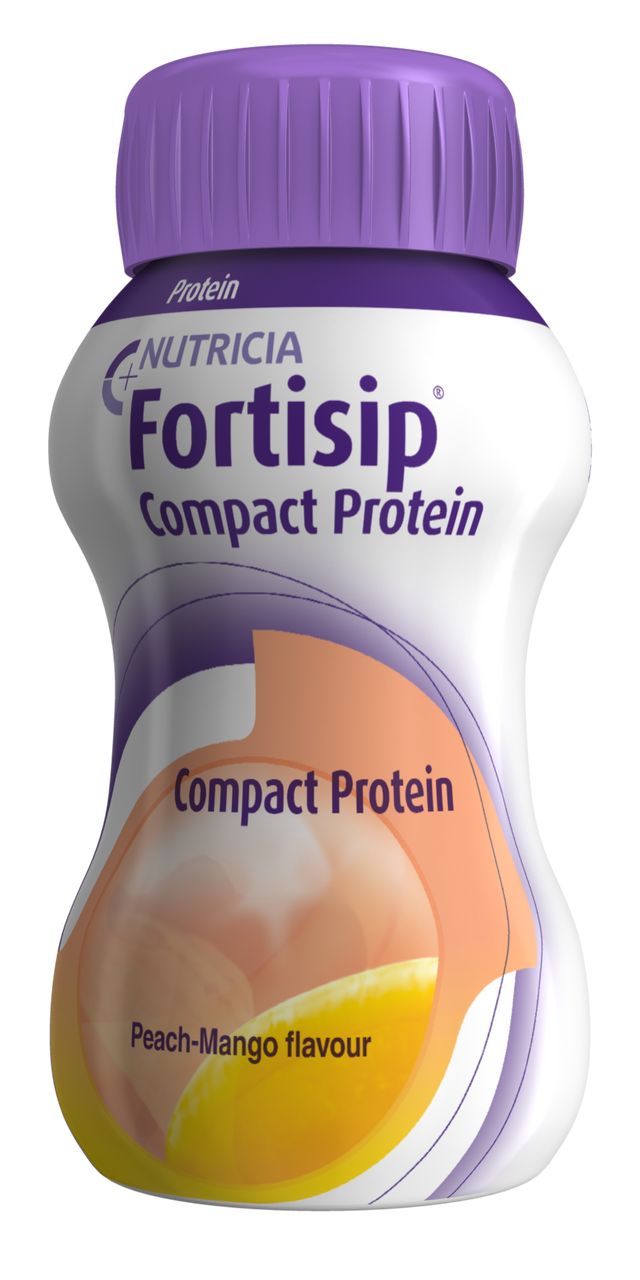 Click to view product details and reviews for Fortisip Compact Protein Peach Mango 4x125ml.