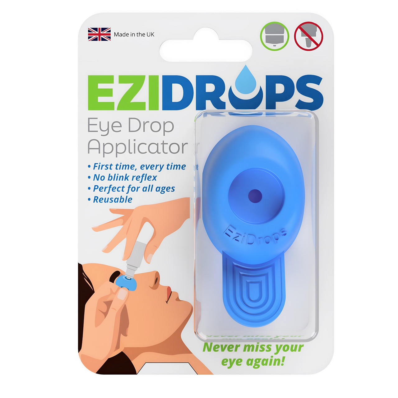 Click to view product details and reviews for Ezidrops Eye Drop Applicator Wide Head V2.