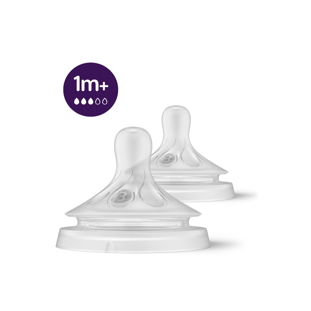 Click to view product details and reviews for Philips Avent Natural Response Teat Flow 3 1m 2 Pack.