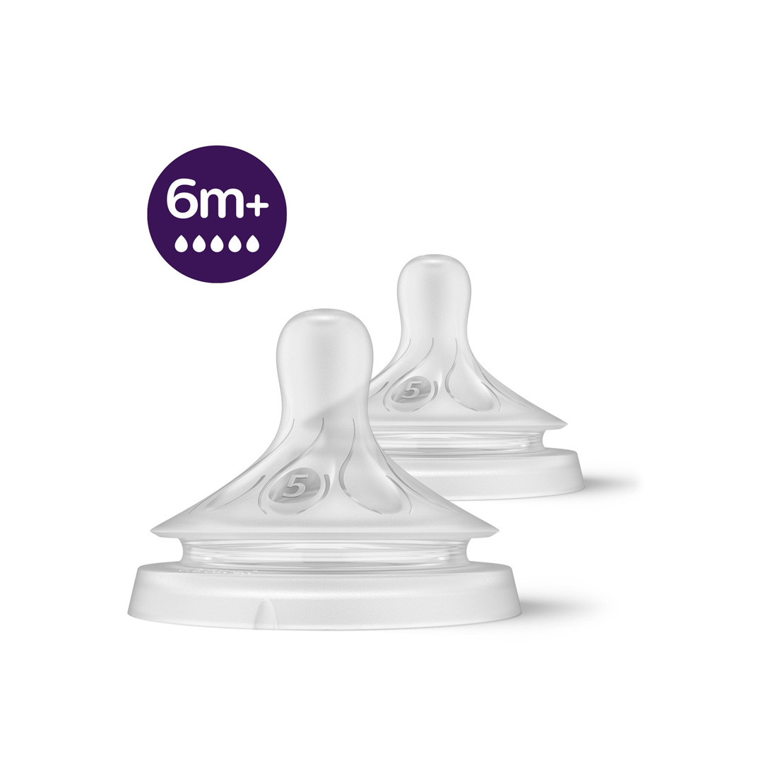 Click to view product details and reviews for Philips Avent Natural Response Teat Flow 5 6m 2 Pack.