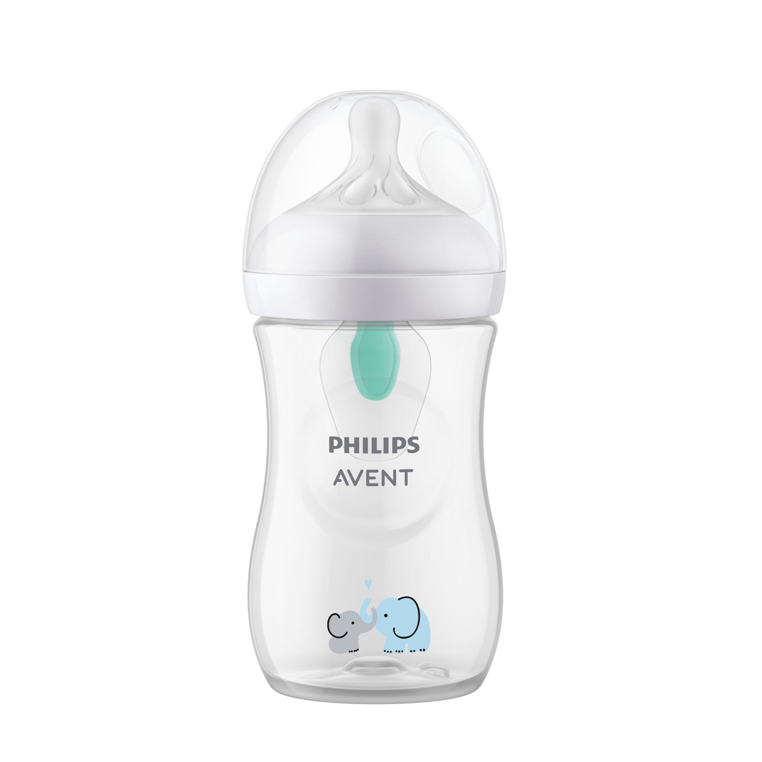Click to view product details and reviews for Philips Avent Natural Response Bottle Airfree Vent Elephant 260ml.