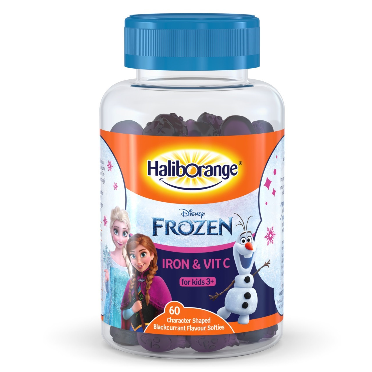 Haliborange Disney Frozen Iron & Vit C Blackcurrant Flavour 60 Gummies Lloyds Pharmacy - Image 6