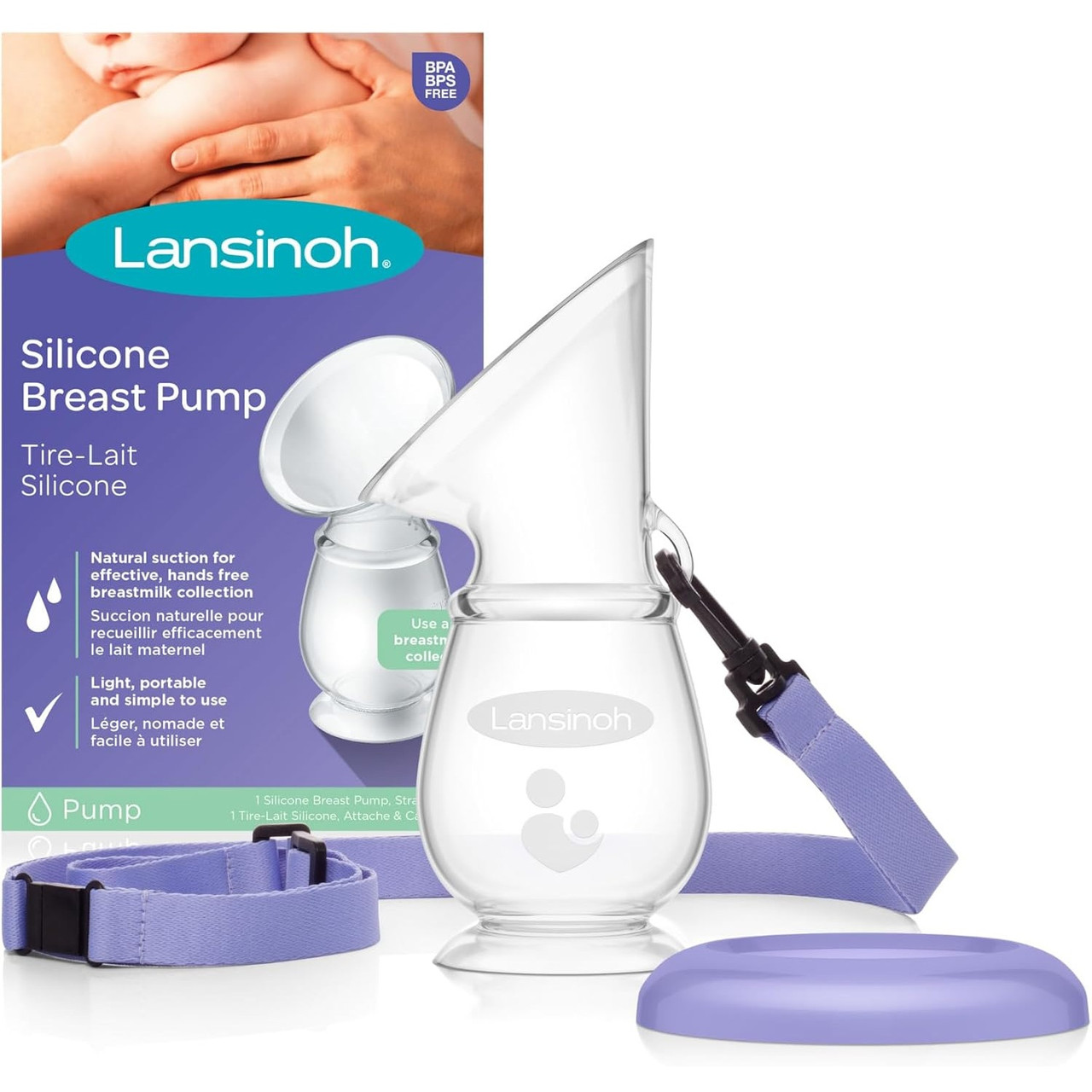 Click to view product details and reviews for Lansinoh Silicone Breast Pump Single.