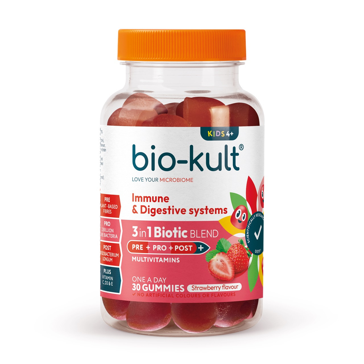 Bio-Kult 3-In-1 Biotic Blend Gummies For Kids, Strawberry Flavour - Image 9
