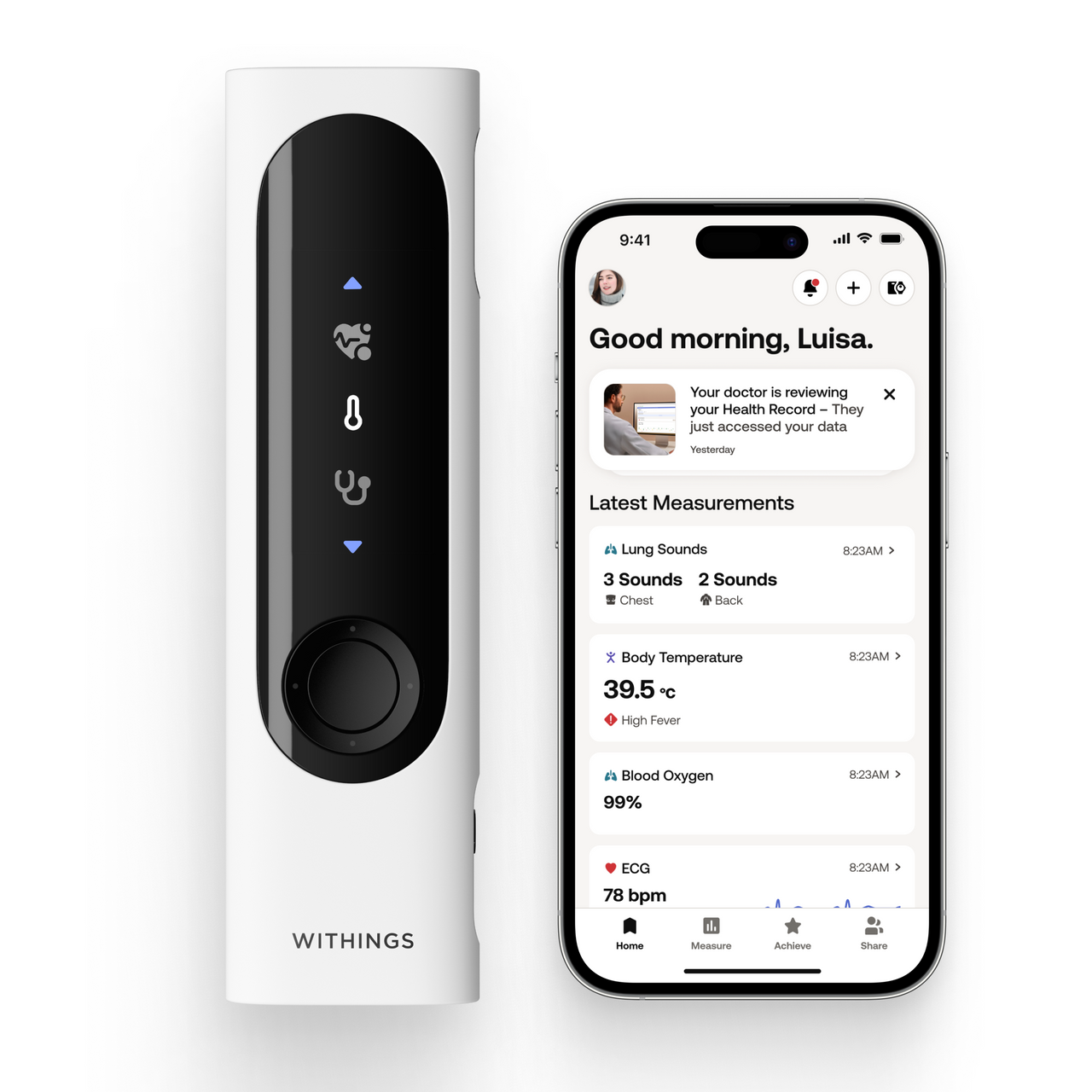 Withings BeamO 4-in-1 Health Multiscan