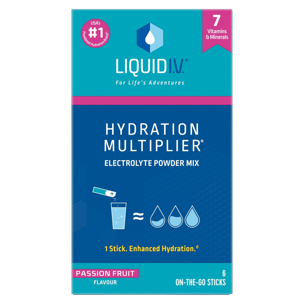 Click to view product details and reviews for Liquid Iv Hydration Passion Fruit 6x16g.