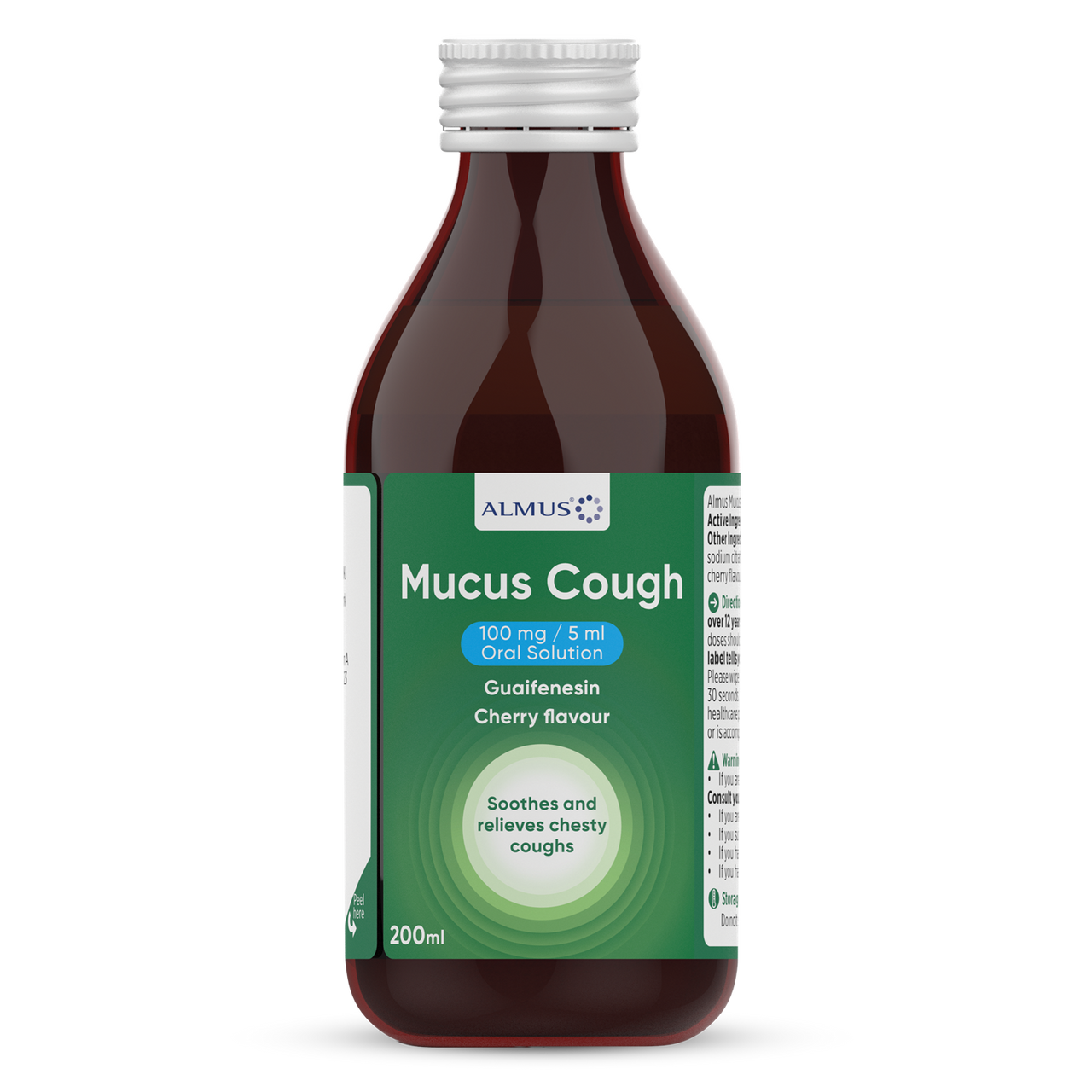 Click to view product details and reviews for Almus Mucus Cough 100mg 5ml Oral Solution 200ml.