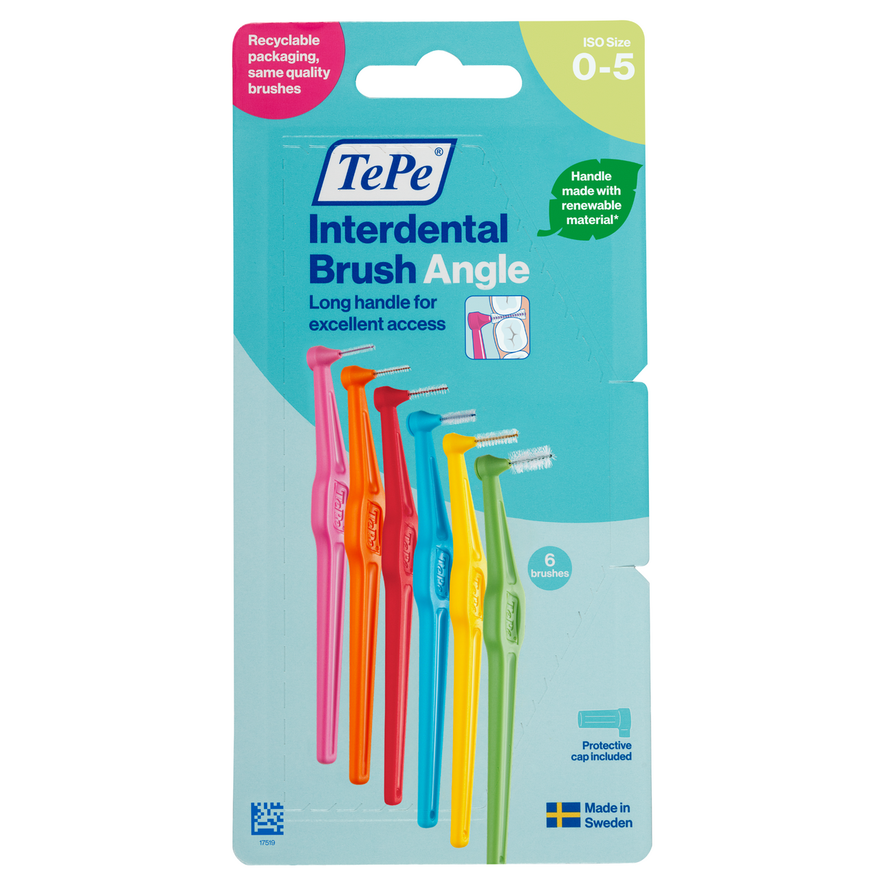 TePe Interdental Brushes Angle Mixed 6 Brushes