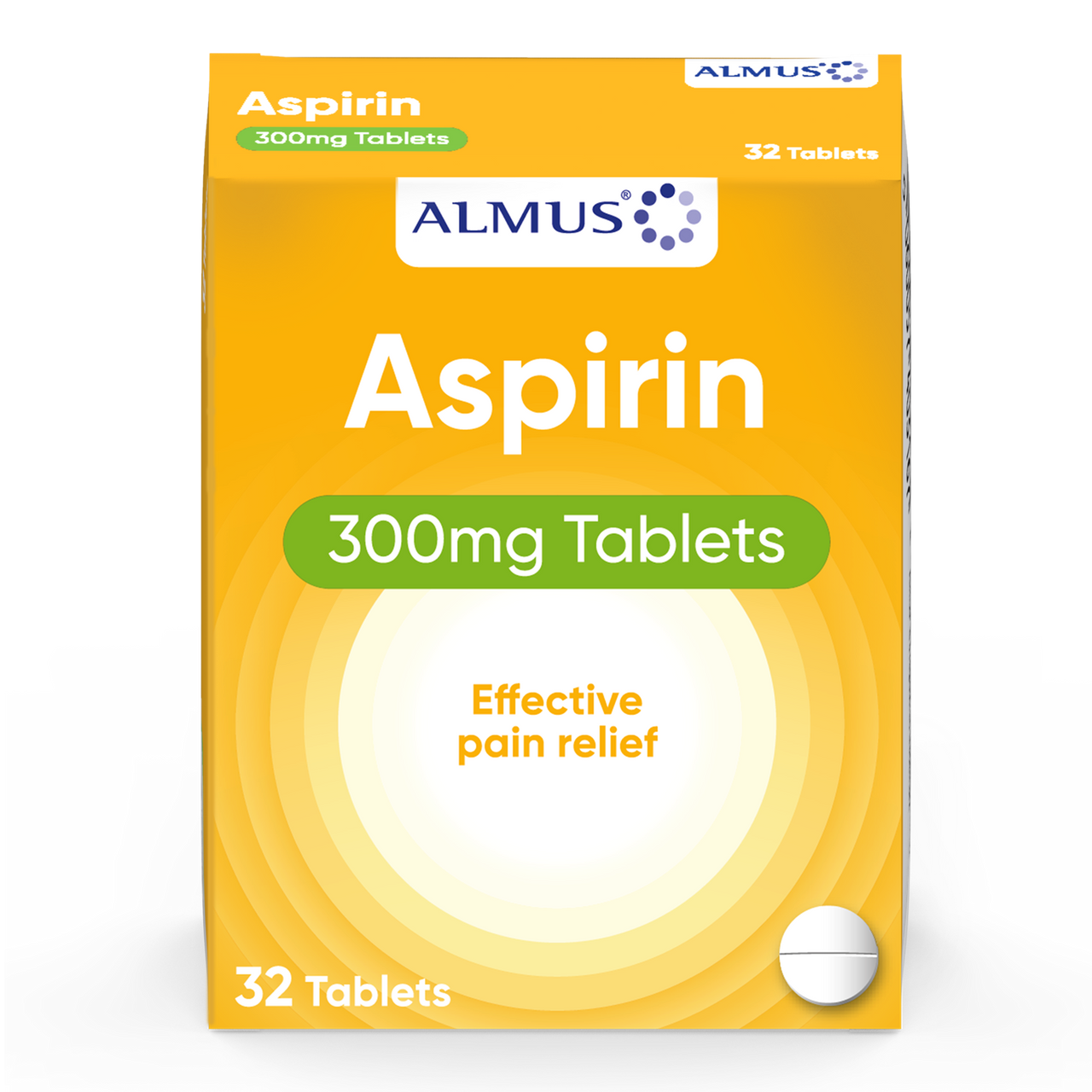 Click to view product details and reviews for Almus Aspirin 300mg Tablets 32 Tablet.
